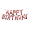 Paquete de globos de aluminio de cumpleaños transfronterizo de Amazon decoración de fondo para fiesta de cumpleaños traje de papel de aluminio de 25 letras