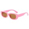 Procesamiento de gafas de sol infantiles personalizadas de caja pequeña, a prueba de rayos UV, moda retro, gafas de sol infantiles con LOGO imprimible