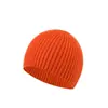 Gorro de Punto de Borde Recto de Moda, Versátil, Favorecedor para el Rostro, Elegante, Gorro de Punto de Invierno para Mujer, Cortavientos y Cálido