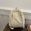 Mochila Casual para Estudante Universitário, Design de Nicho, Cor Sólida, Novo Estilo, Versátil, Grande Capacidade, Mochila para Deslocamento e Viagem