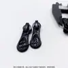 Apertura de Moldes y Desarrollo de Artículos de Cuero Cremallera Negra, Herrajes con Logo de Relieve de Caballo, Accesorios Decorativos para Cartera/Funda de Cuero