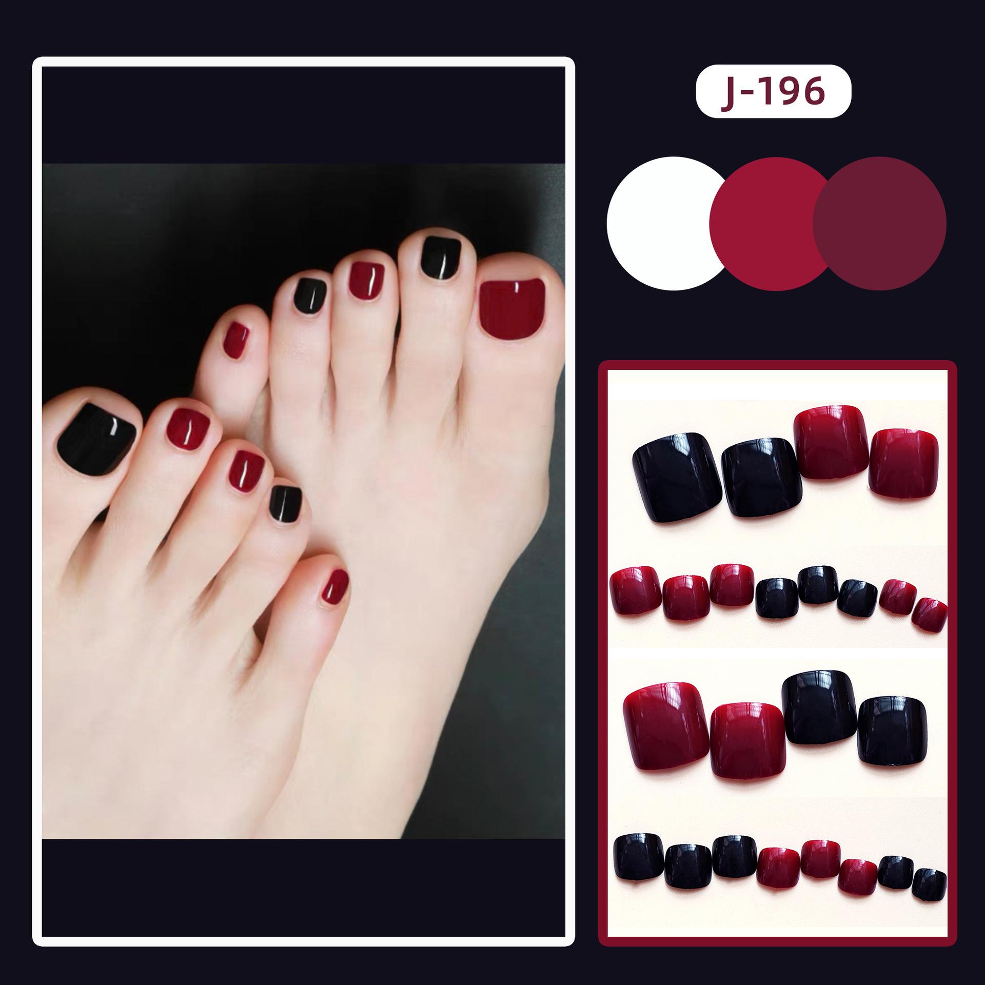 脚J-196酒红暗夜