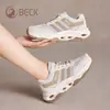Zapatos de Mujer Gongyang 2026 Nuevo Verano Transpirables Piel Genuina Casual Malla Zapatos Deportivos Suela Gruesa Amortiguadores Zapatos Deportivos para Correr