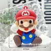 Llavero de Muñeco de Mario de Dibujos Animados Colgante Super Mario Colgante para Mochila Escolar Accesorios de Plástico Suave de PVC Caja Sorpresa Gashapon