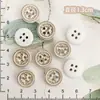 Vendiendo Botones Hechos a Mano Mixtos por Peso, Botones de Coco de Madera de Color Madera Ecológicos Naturales, Materiales Decorativos Retro