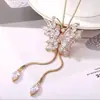 Versión coreana del nuevo collar cadena para suéter de temperamento simple para mujer cadena larga Joker ropa otoño e invierno borla Colgante de joyería venta al por mayor
