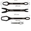 Llave Multifuncional Universal Autoajustable Doble Cabeza Flor de Ciruelo Universal de Ajuste Rápido Herramienta Accesorios de Ferretería para Reparación Automotriz