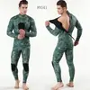 Traje de buceo de neopreno de 3 mm, traje de buceo de una pieza camuflaje, traje de surf, traje de baño, a prueba de frío, cálido