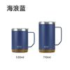 TYESO Botella de cola con fondo de corcho de roble Amazon Vaso recto para portavasos de coche Acero inoxidable 304 Taza termo