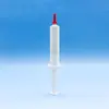 Seringa de cola para baratas de 10ml com haste de pressão, branco transparente preto, dispensação suave de cola, selada sem vazamento, alta transparência para dispensar cola