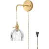 Luminária de parede vintage concha estilo francês, luminária de cabeceira de quarto, luminária decorativa criativa de luxo com mosaico de cobre para sala de estar