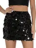 Primavera/Verano 2026 Comercio Exterior Transfronterizo Amazon Moda de Lentejuelas Irregulares Falda Ultra Corta Atuendo para Fiesta Noche de Mujeres