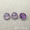 Brincos de Zircônia Cortada Redonda para Fogos de Artifício 6mm 8mm Pedra Solta Venda Quente Pedra Solta de Zircônia Fornecimento Direto do Fabricante Transmissão ao Vivo Douyin