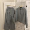 Shanli Dadi [Tienda] Sudadera de relajación con diseño de otoño, traje informal nuevo y holgado, cintura alta, ancho, fino y ancho