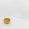 Estilo Vintage Chanel Padrão de Pedra Botão de Metal Jaqueta de Terno Suéter Casaco Trenchcoat Fivela Decorativa Versátil para Homens e Mulheres