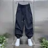 Estilo Novo de Verão 2026 Calças Casuais Masculinas Americanas de Corte Solto Estilosas Cropped com Modelagem 3D e Barra Dobrada