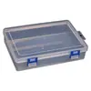 Flip Rectangular Fivela Dupla Caixa Vazia Caixa de Armazenamento de Plástico Transparente Equipamento de Pesca Papelaria Ferramentas de Hardware Peças de Reposição Caixa de Embalagem