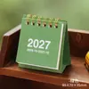 Calendario de Escritorio Pequeño 2027 Venta al por Mayor Mini Calendario Retro Adorno de Escritorio Estudiante Portátil Calendario Planner Espiral