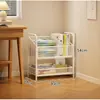 Estantería para Uso Doméstico, Librería de Múltiples Niveles para Montar en la Pared, Gabinete de Almacenamiento y Exhibición de Pie, Estante Móvil para Juguetes, Libros y Snacks para la Sala de Estar