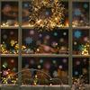 Nova SDJD001 estática UV Natal cor snowflake vidro janela adesivos casa fundo adesivos de parede decorativos