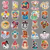 50 pegatinas con temática de payaso, con diseños de payasos peculiares y motivos de circo, adecuadas para uso transfronterizo, impermeables y para decorar maletas y fundas de teléfono