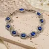 Pulsera Popular Transfronteriza Europea y Americana para Mujer Estilo Lujo Ligero Incrustada de Diamantes Tamaño Ajustable con Sensación Versátil y de Alta Gama