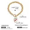 Jieding Pulsera de Acero Inoxidable Imitación Perla Estilo Europeo y Americano Joyería de Lujo Ligero Alta Gama Popular Transfronteriza Acero de Titanio Joyería con Goteo de Aceite para Mujeres