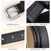 Cinturón de Piel Genuina para Mujer, Moderno Estilo Coreano, Hebilla de Pin Versátil, Cinturón Decorativo para Jeans, Fabricante en Stock, Nuevo Modelo 2025