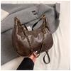 Bolsa Transversal Retro de Luxo para Mulheres, Tendência Casual Versátil Outono/Inverno 2026, Bolsa Grande para o Dia a Dia