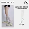 Meias Zhuji Femininas Profissionais Esportivas Meias de Compressão para Panturrilha Meias para Primavera e Outono Absorventes de Suor Meias para Badminton Fitness Corrida Tênis