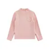 Wuli Bu Yi Ropa Interior Básica de Invierno para Niñas Estilo Nuevo Cuello Semi Alto para Niños Camiseta Cálida Ajustada Simple Top para Niña
