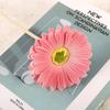 Margaridas Gerbera Artificiais com Toque Realista para Decoração de Sala de Estar, Flores Artificiais para Interior, Crisântemos de PU, Flores Artificiais