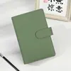 Bolsa con cremallera macaron A6 en stock, presupuesto en efectivo, carpeta de tarjetas, planificador, cuaderno, bloc de notas