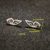 Aretes de Acero Inoxidable Estilo Bosque de Primavera para Insectos, Mariposas y Abejas para Niñas, Piercing Sencillo y Fresco para Cartílago de la Oreja, En Stock