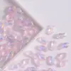 Cuentas de Vidrio para Peces Pequeños de Aurora Iridiscente Estilo Marino Peces Transparentes Cuentas Sueltas DIY Pulsera Hecha a Mano Collar Accesorios de Joyería