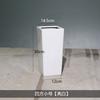 Vaso de Flor Cerâmico Quadrado Branco Tamanho Extra Grande Grande Boca Quadrada Brilhante Minimalista Decoração de Sala de Estar para Casa Criativo Japonês