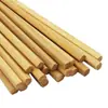 Atacado de fabricantes hashi estendido para hot pot sem pintura e encerado hashi de madeira maciça hashi de madeira asa de frango louro vermelho utensílios de madeira