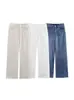 Vestido Aliexpress Transfronteiriço Roupas de Verão Femininas Novo Casual Retro Europeu e Americano Jeans de Tecido Ultra Fino de Perna Larga