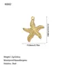 Accesorios de Joyería de Acero Inoxidable Más Vendidos Transfronterizos Europeos y Americanos, Colgante de Acero de Titanio Estrella de Mar Serie Oceánica, Venta al por Mayor de Fábrica