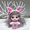 Chaveiro de Boneca Barbie Princesa Olhos de Estrela Articulada Desenho Animado Pingente Exquisito para Bolsa de Brinquedo de Menina