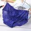 Xiaotianer 650 Sexy Encaje Completo Levanta Glúteos Cintura Media Braguitas Patrón de Rosa Transparente para Mujer