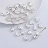 Perlas de Imitación Brillantes Asimétricas de Agujero Pasante Accesorios para Joyería Hecha a Mano con Cuentas Conchas de Forma Especial Perlas al por Mayor