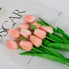 Flor Artificial Tulipán Baishun Ramo de Flores Falsas para Boda Accesorio para Fotografía Decoración de Sala de Estar en Casa Simulación