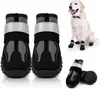 Sapatos Respiráveis de Malha para Cães, Botas Antiderrapantes para Cães, Tiras Ajustáveis Refletivas, Protetores de Patas Impermeáveis, Suprimentos para Animais de Estimação