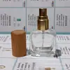 Botella de Perfume Spot 10ml 20ml con Tapa de Madera Botella Sub-de Perfume Portátil Botella Vacía con Spray de Presión Botella de Muestra de Perfume