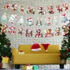 Nueva decoración navideña reno guirnalda para árbol de Navidad pancarta decoración de fiesta navideña guirnalda