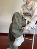 Pantalones de pana estampados de periódico para hombre, Otoño, Retro Americano, Talla Grande, Pantalones Casuales, Primavera y Otoño, Pantalones Rectos Sueltos