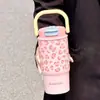 Taza Térmica de Acero Inoxidable 316 con Dibujos Animados, Portátil de Alto Valor para Mujer, con Doble Popote, Taza de Agua, Tetera para Niños