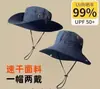 Sombrero de verano para exteriores con protección para cara y cuello, protección solar, ala ancha, sombrero de pescador transpirable para hombre, senderismo, pesca, anti-UV