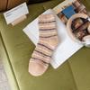 Nuevos Calcetines de Terciopelo Coral para Hombre Calcetines Largos de Media Pantorrilla Calientes de Invierno Toalla Engrosados Calcetines para Dormir Rayados Calcetines para Hombre
